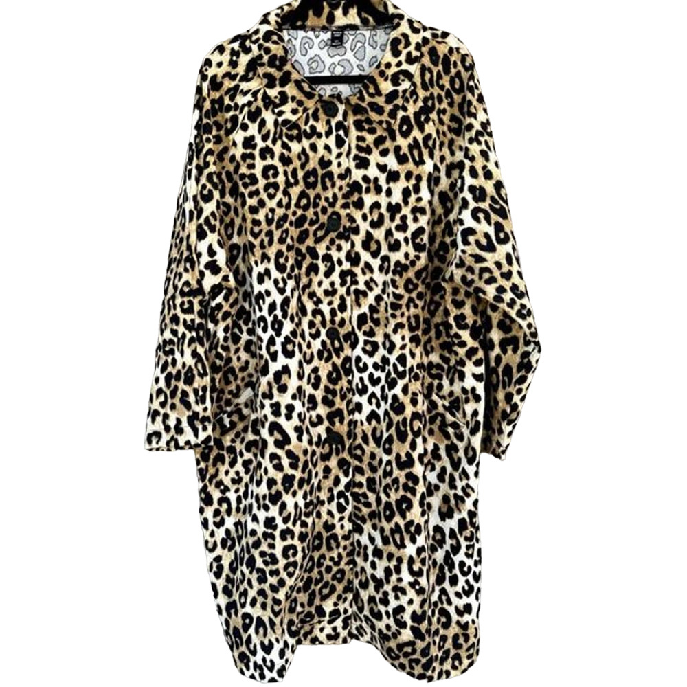 Leopard Print Women's Coat
